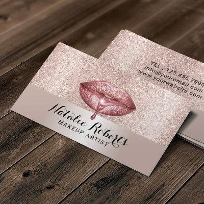 Makeup Artist Luxury Dripping Lips Blush Rose Gold