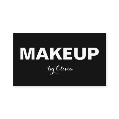 Makeup Artist Modern Black White