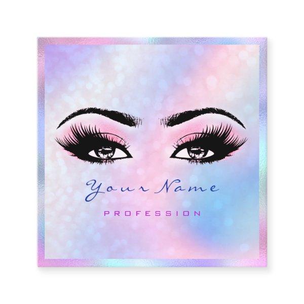 Makeup Artist Professional Eyelash Holograph Pink Square