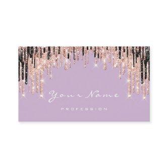Makeup Artist Rose Purple Wax Appointment Card