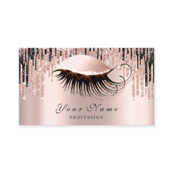 Makeup Artist Rose Spark Lips Eye Appointment Card