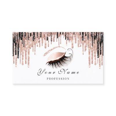 Makeup Artist Rose Spark Lips Eye Appointment Card