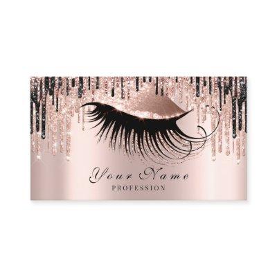 Makeup Artist Rose Spark Lips Eye Appointment Card