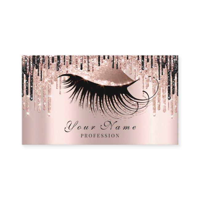 Makeup Artist Rose Spark Lips Eye Appointment Card