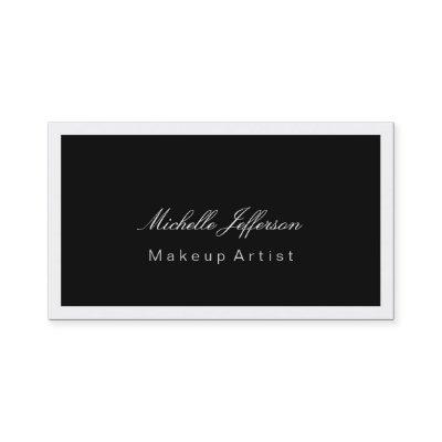Makeup Artist Script Black White