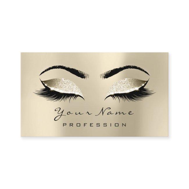 Makeup Champaigne  Lashes Marble Appointment Card