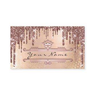 Makeup Event Planner Rose Gold Drips Crown