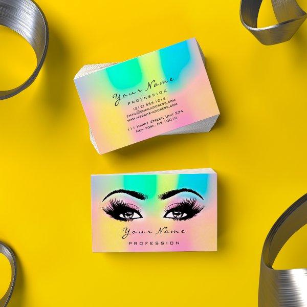 Makeup Eyebrow Eyelashes Glitter Bright Holographi