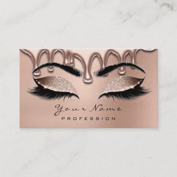 Makeup Eyebrow Lashes Glitter Rose Gold Waxing