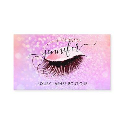 Makeup Eyelash QR Code Logo Glitter Brows
