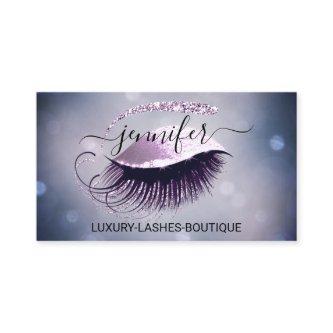 Makeup Eyelash QR Code Logo Glitter Smoky  Pink