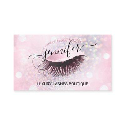 Makeup Eyelash QR Code Pink Glitter Eye Diamond