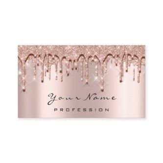 Makeup Eyes Lashes 3D Rose Drip Appointment Card