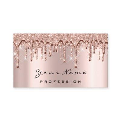 Makeup Eyes Lashes 3D Rose Drip Appointment Card