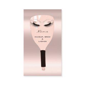 Makeup Eyes Lashes Brow Rose Drip Appointment Card