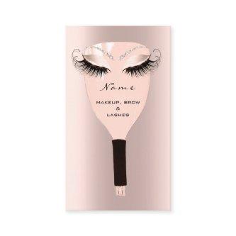 Makeup Eyes Lashes Brow Rose Drip Appointment Card