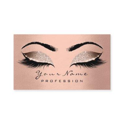 Makeup Eyes Lashes Wax Brown Skin Appointment Card