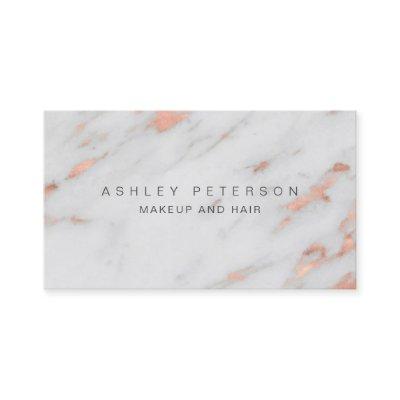 Makeup modern  rose gold foil marble pattern