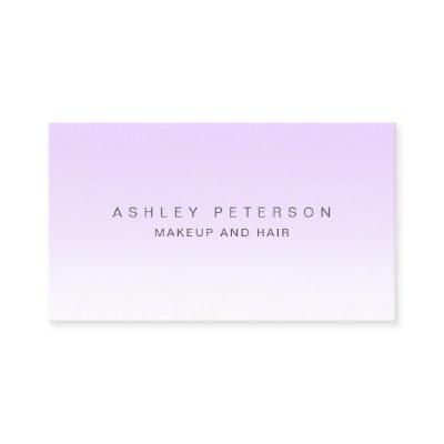 Makeup modern simple lavender white ombre