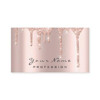 Makeup Rose Drips Sparky Waxing Appointment Card