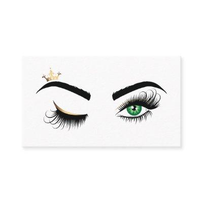 Makeup Wink Eye Green Beauty Salon Lash Extension