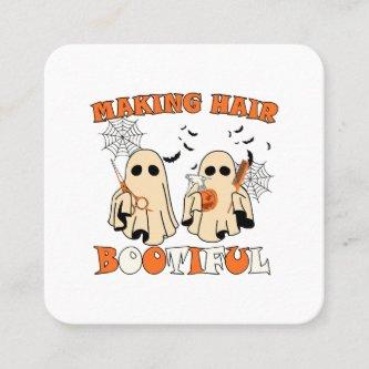 Making Hair Funny Ghost Hairdresser Halloween  Square