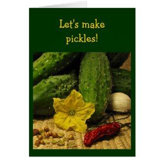 Making pickles blank card