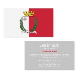 Maltese Flag & Coat of Arms, Flag of Malta