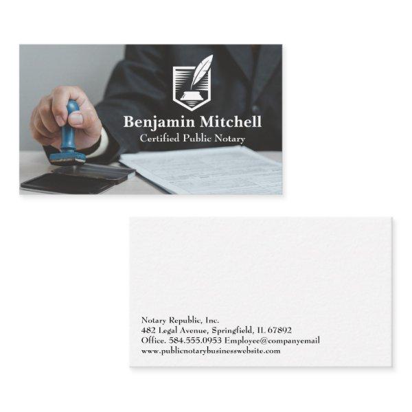 Man Stamping Approval for Business Documents