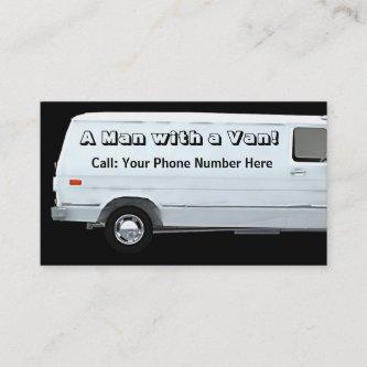 Man with a van #2A business / profile cards