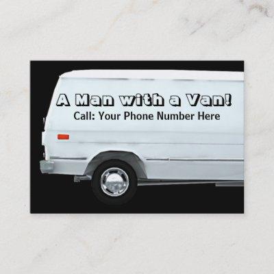 Man with a van business / profile cards