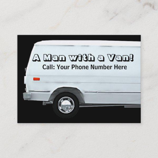 Man with a van business / profile cards