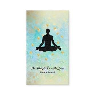 *~* Man Yoga Glitter Gold Meditation  Mindfulness