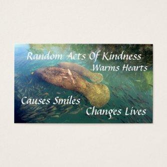 Manatee Random Acts of Kindness Card
