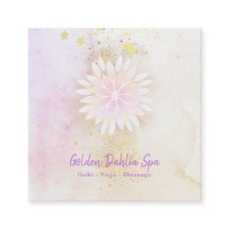 *~* Mandala Dahlia Pastel Lavender Peach AP2 Square