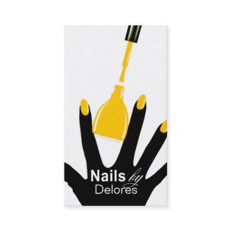 MANICURE PEDICURE Nail Salon yellow