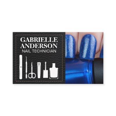 Manicure Tools | Blue Nail Polish | Seemed Leather