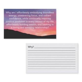 Manifest Abundance By Asking Why