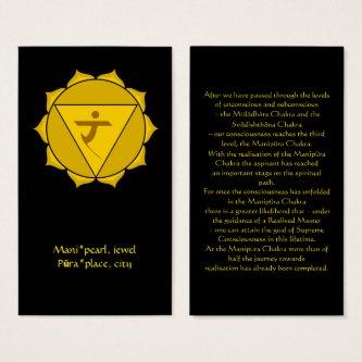 Manipura or Solar Plexus Chakra Card