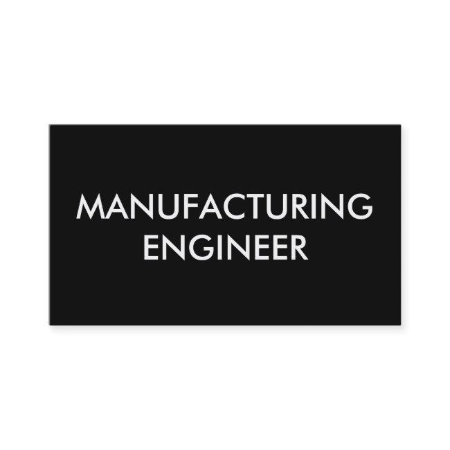 manufacturing engineer