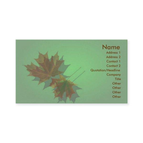 Maple Leave Profile Card