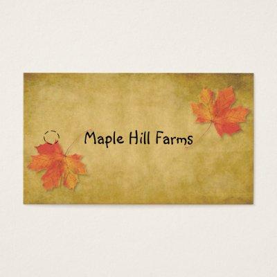 Maple Leaves Maple Syrup Hang Tag