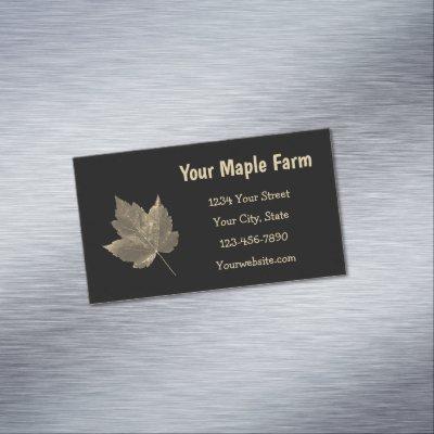 Maple Syrup Farm Beige Black Country Rustic  Magnet