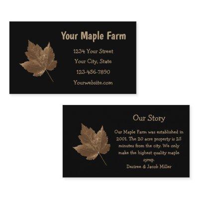 Maple Syrup Farm Brown Black Country Rustic
