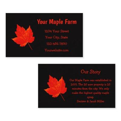 Maple Syrup Farm Red Black Country Rustic