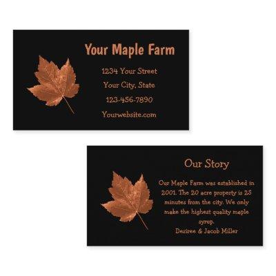 Maple Syrup Farm Rustic Brown Black Country