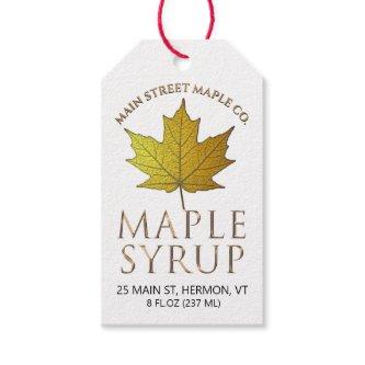 Maple Syrup Nutrition Grade/Season Jar Neck Tag