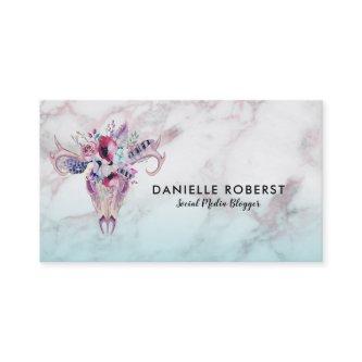 Marble Ombre & Boho Skull