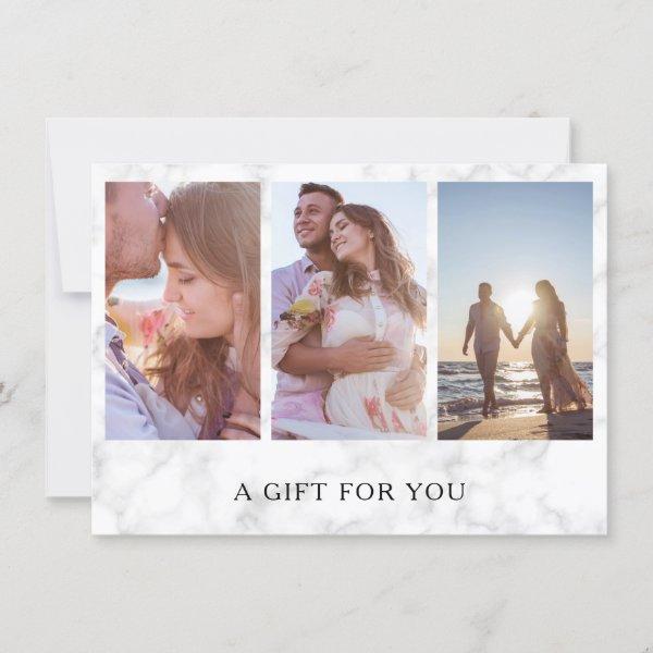 Marble Photo Collage Photographer Gift Certificate