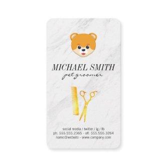 Marble Stone Pet Grooming Dog Icon